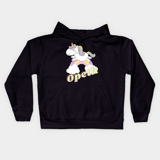 opeth ll unicorn Kids Hoodie by j and r